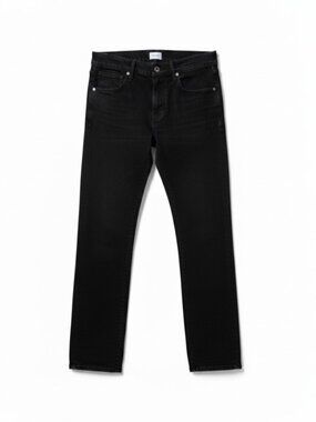 Hudson Clifton Bootcut Jeans Men's 33 Black Webb Wash 33" Inseam